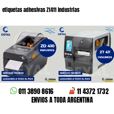 etiquetas adhesivas Zt411 industrias