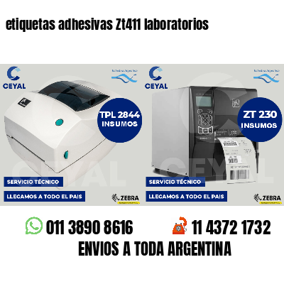 etiquetas adhesivas Zt411 laboratorios