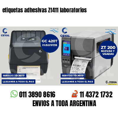 etiquetas adhesivas Zt411 laboratorios