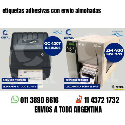 etiquetas adhesivas con envio almohadas