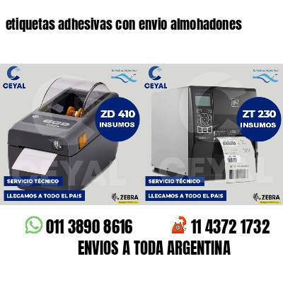 etiquetas adhesivas con envio almohadones