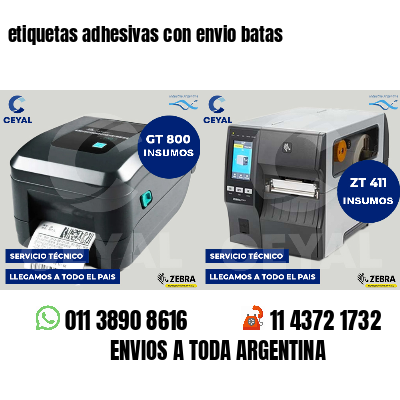 etiquetas adhesivas con envio batas