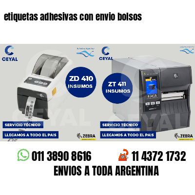 etiquetas adhesivas con envio bolsos