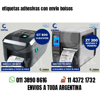 etiquetas adhesivas con envio bolsos