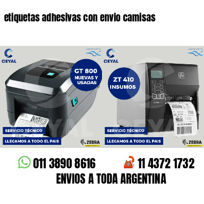 etiquetas adhesivas con envio camisas