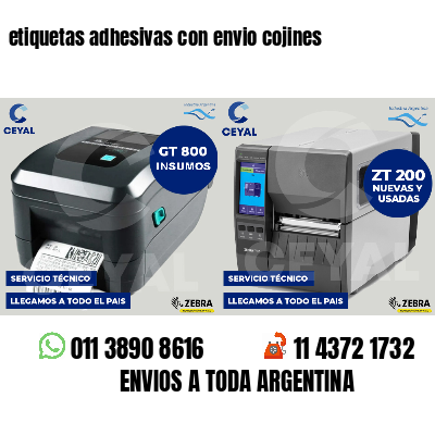 etiquetas adhesivas con envio cojines