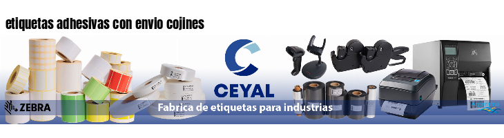etiquetas adhesivas con envio cojines