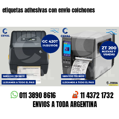 etiquetas adhesivas con envio colchones