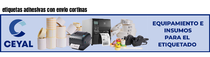 etiquetas adhesivas con envio cortinas