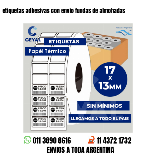 etiquetas adhesivas con envio fundas de almohadas