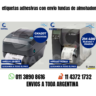 etiquetas adhesivas con envio fundas de almohadones
