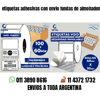 etiquetas adhesivas con envio fundas de almohadones