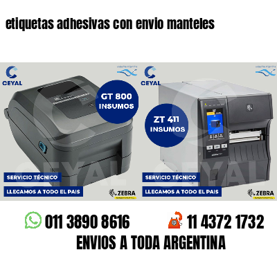 etiquetas adhesivas con envio manteles