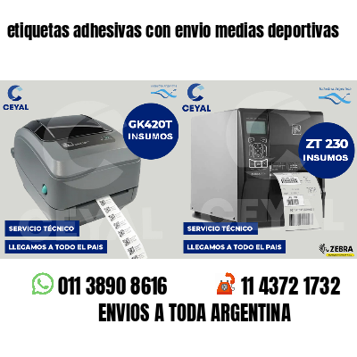 etiquetas adhesivas con envio medias deportivas