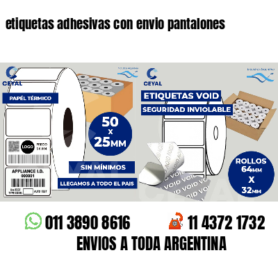 etiquetas adhesivas con envio pantalones