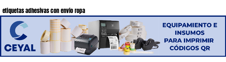 etiquetas adhesivas con envio ropa