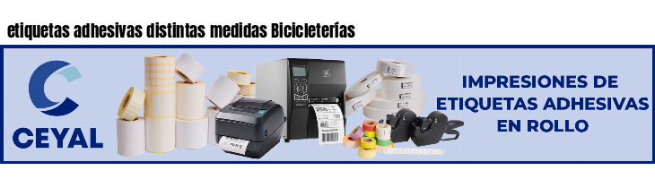 etiquetas adhesivas distintas medidas Bicicleterías