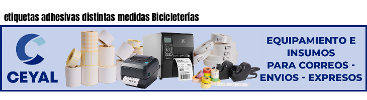 etiquetas adhesivas distintas medidas Bicicleterías