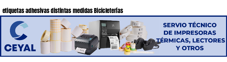 etiquetas adhesivas distintas medidas Bicicleterías