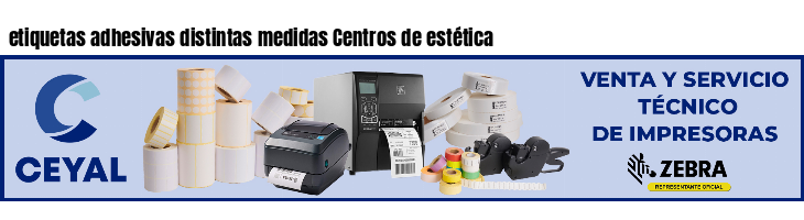 etiquetas adhesivas distintas medidas Centros de estética