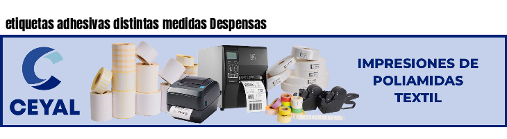 etiquetas adhesivas distintas medidas Despensas