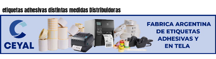 etiquetas adhesivas distintas medidas Distribuidoras