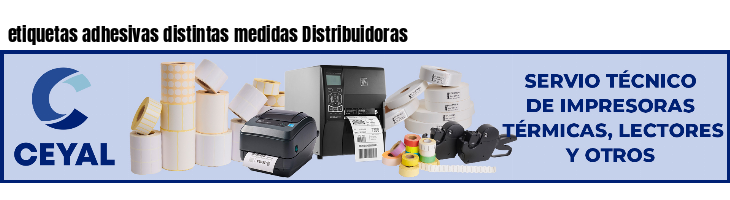 etiquetas adhesivas distintas medidas Distribuidoras