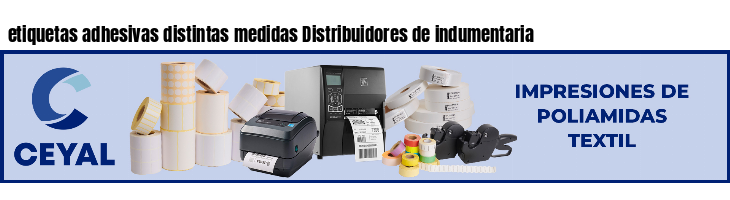 etiquetas adhesivas distintas medidas Distribuidores de indumentaria