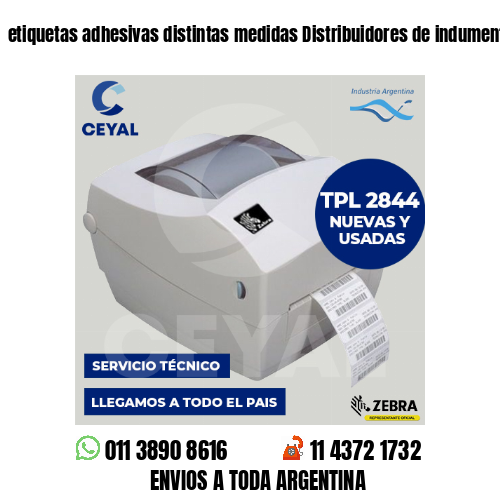 etiquetas adhesivas distintas medidas Distribuidores de indumentaria