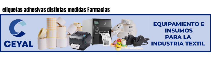 etiquetas adhesivas distintas medidas Farmacias
