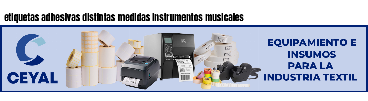 etiquetas adhesivas distintas medidas Instrumentos musicales