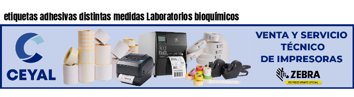 etiquetas adhesivas distintas medidas Laboratorios bioquímicos