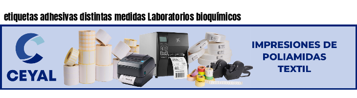 etiquetas adhesivas distintas medidas Laboratorios bioquímicos