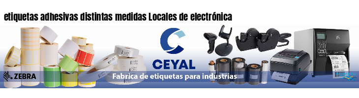 etiquetas adhesivas distintas medidas Locales de electrónica