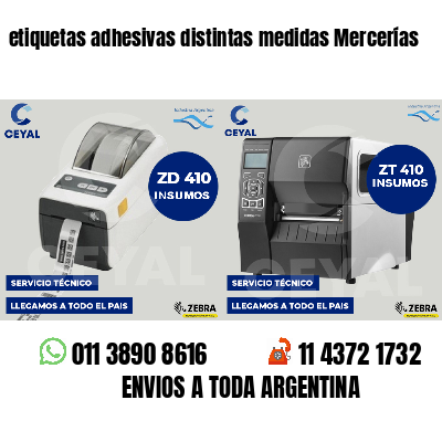etiquetas adhesivas distintas medidas Mercerías