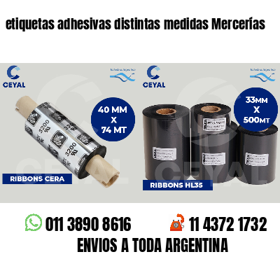 etiquetas adhesivas distintas medidas Mercerías