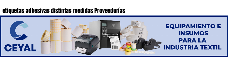 etiquetas adhesivas distintas medidas Proveedurías