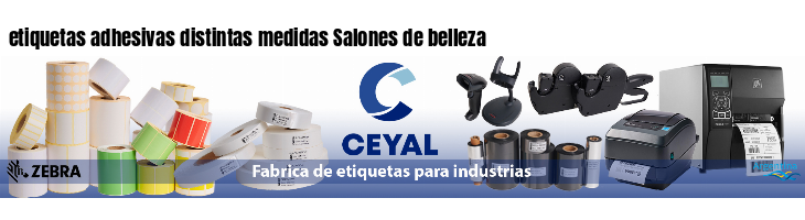 etiquetas adhesivas distintas medidas Salones de belleza
