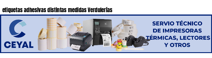 etiquetas adhesivas distintas medidas Verdulerías