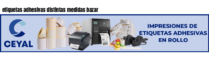 etiquetas adhesivas distintas medidas bazar
