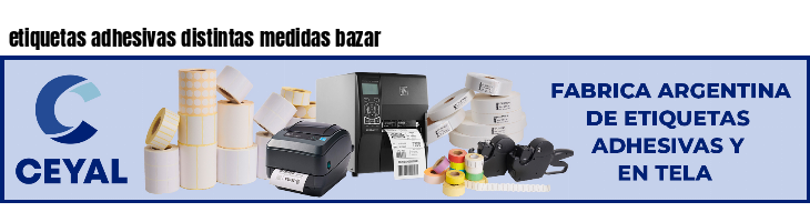 etiquetas adhesivas distintas medidas bazar