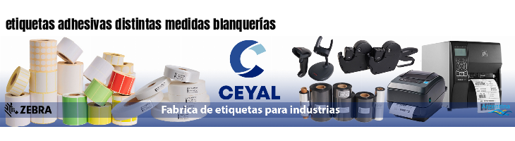 etiquetas adhesivas distintas medidas blanquerías