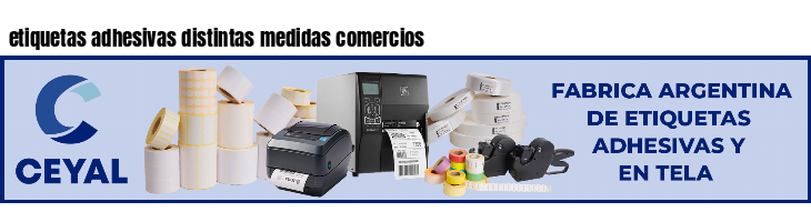 etiquetas adhesivas distintas medidas comercios