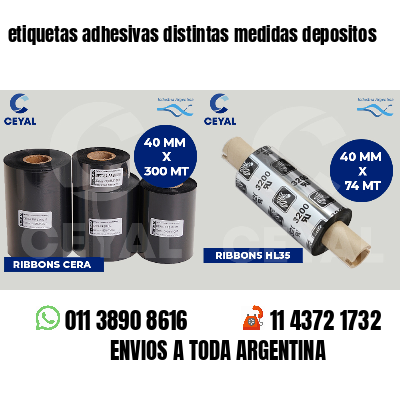 etiquetas adhesivas distintas medidas depositos