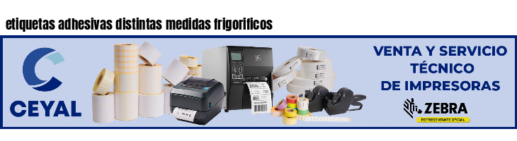 etiquetas adhesivas distintas medidas frigorificos