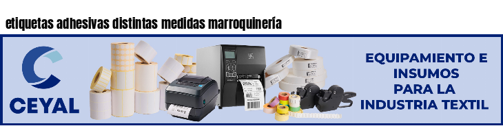 etiquetas adhesivas distintas medidas marroquinería