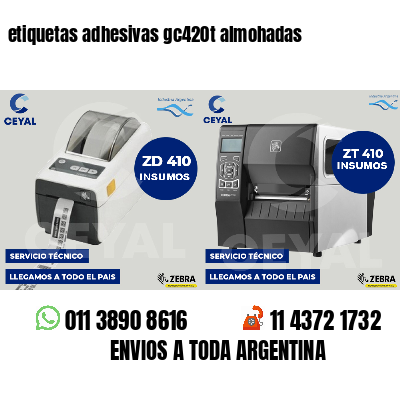 etiquetas adhesivas gc420t almohadas
