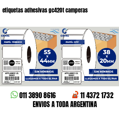 etiquetas adhesivas gc420t camperas