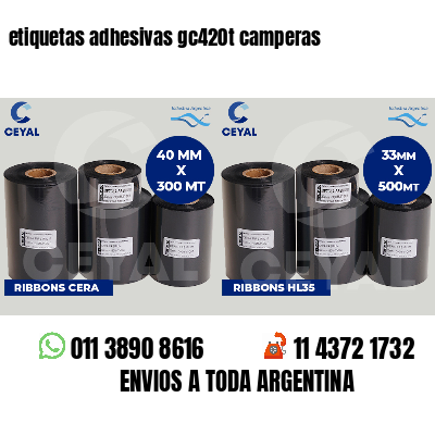 etiquetas adhesivas gc420t camperas