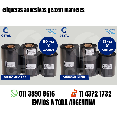 etiquetas adhesivas gc420t manteles